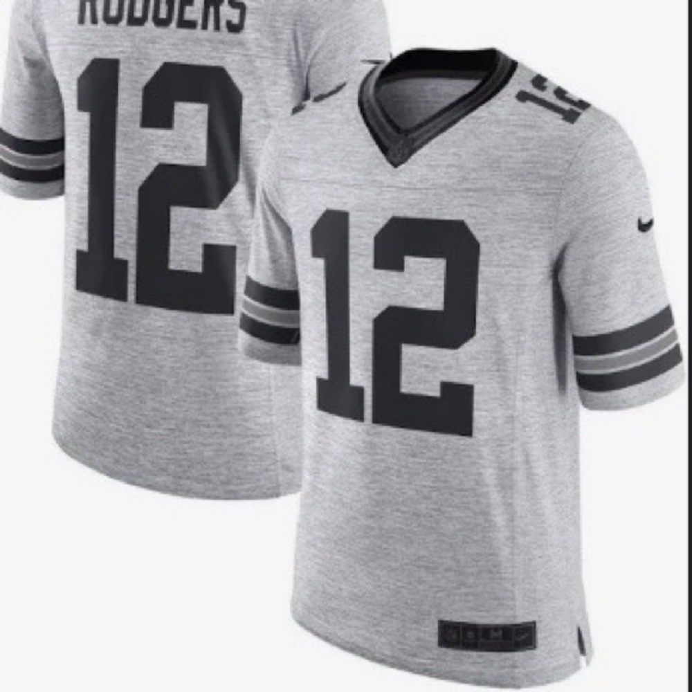 Mens Alternate Gray Aaron Rodgers Jersey